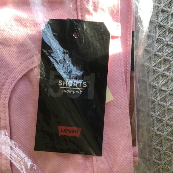 Levi's – 501 High Waist Cutoff Shorts LIGHT PINK S - Picture 6 of 6